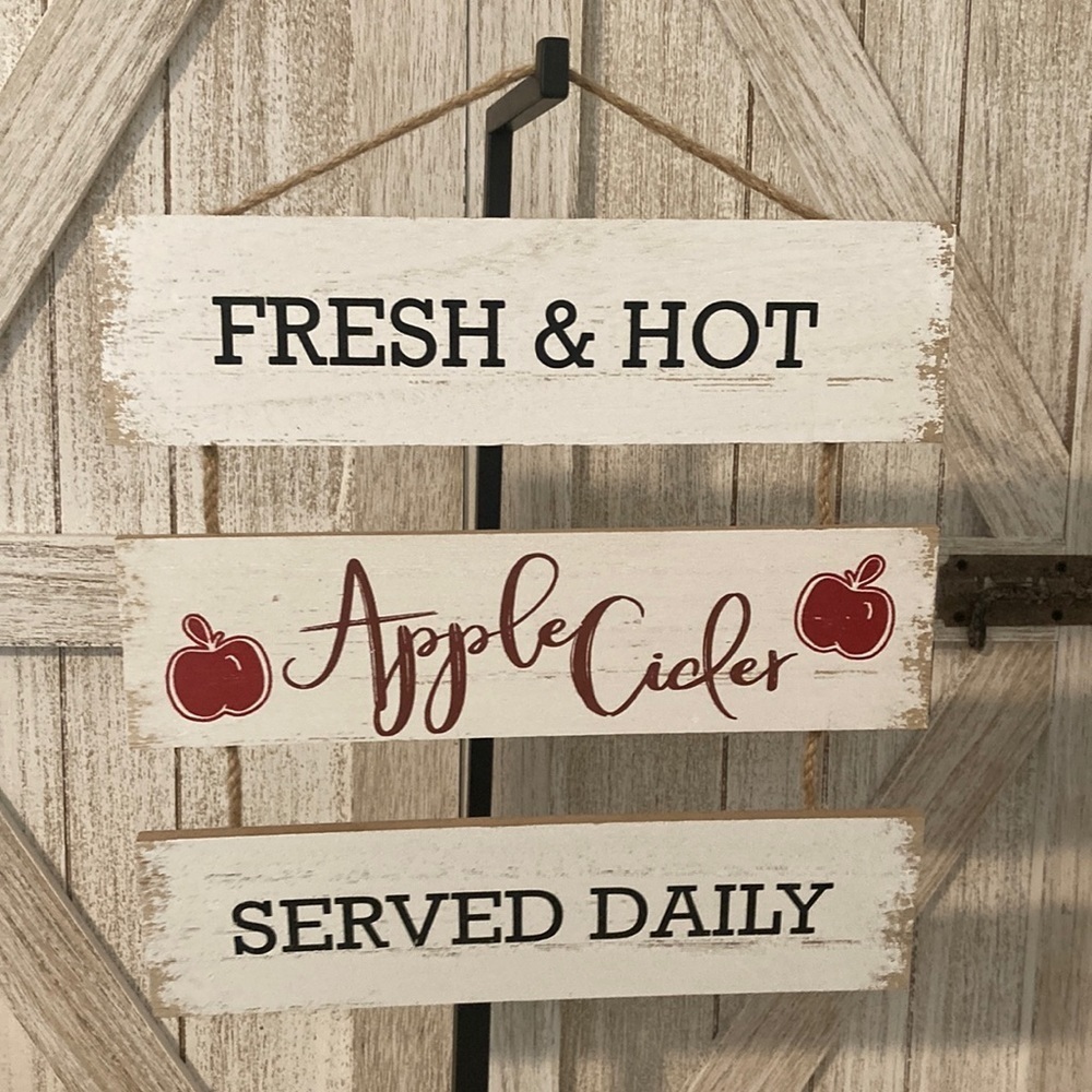 Target BP Hanging Apple Cider Sign